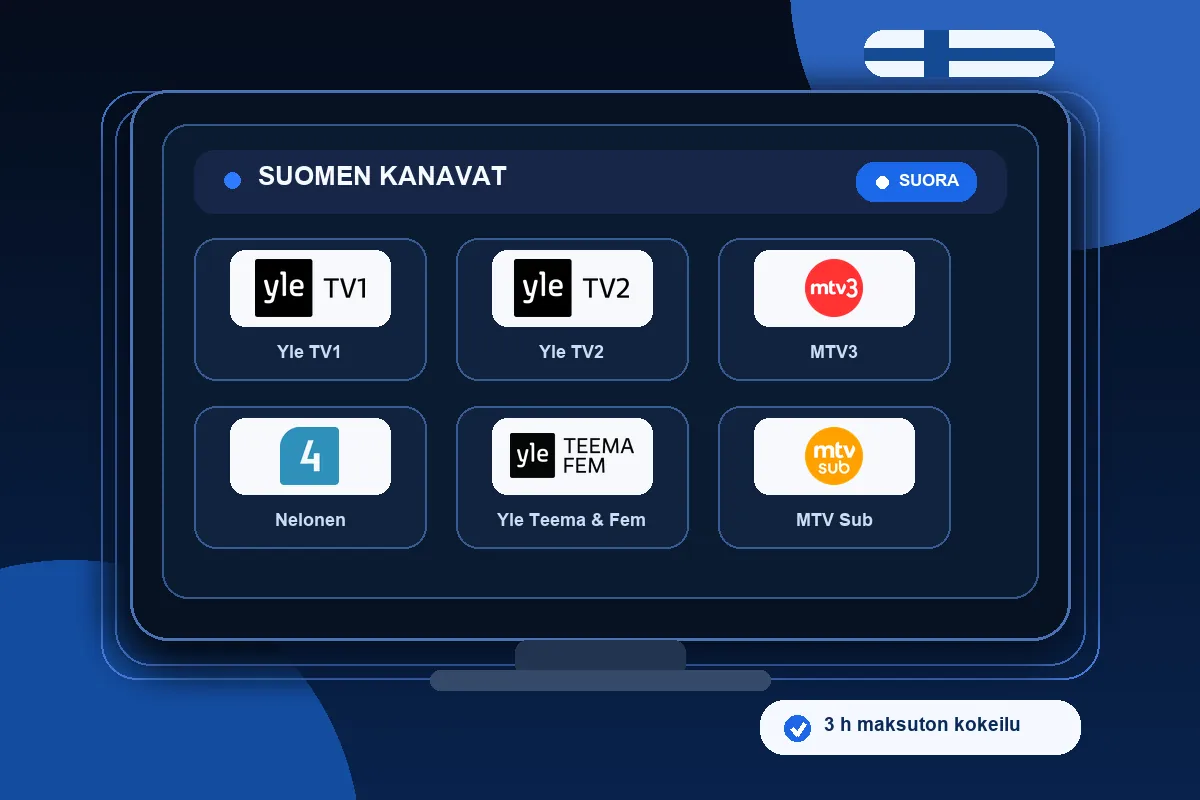 IPTV kanavat Suomessa television ruudulla – Yle, MTV3 ja Nelonen
