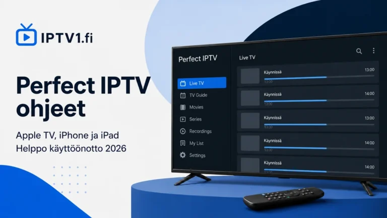 Perfect IPTV ohjeet Apple TV:lle, iPhonelle ja iPadille – IPTV1.fi
