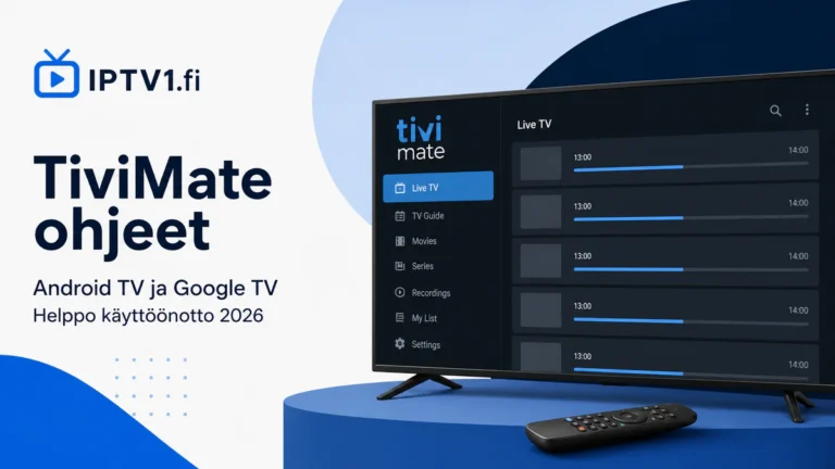 TiviMate ohjeet Android TV:lle ja Google TV:lle – IPTV1.fi